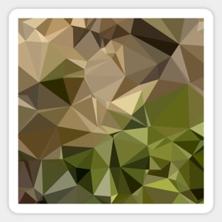 Burlywood Brown Abstract Low Polygon Background Sticker